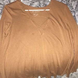 american eagle soft and sexy long sleeve shirt